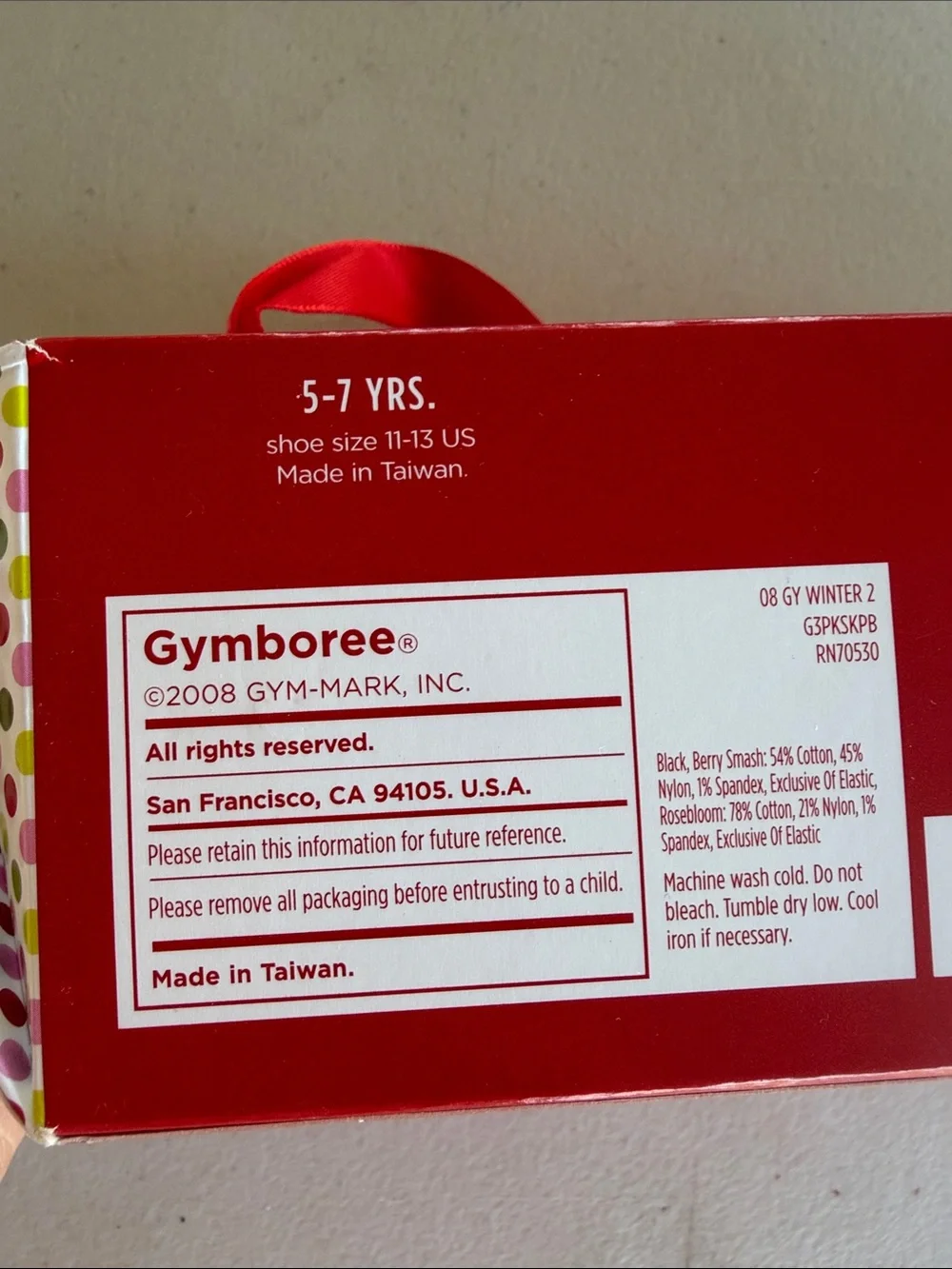 NWT Gymboree Kids 3-Pack Socks Set - Pink, Black, White